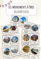 Vorschau - Bildkarten - Les monuments à Paris - Bildkärtchen - Deckblatt