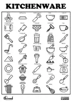 Aperçu - Affichage - KITCHENWARE – Visual Dictionary (40 Words) - Page 2