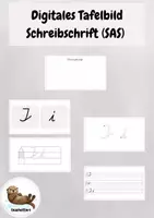 Vorschau - Präsentationen/Tafelbilder - Digitales Tafelbild Schreibschrift SAS - Deckblatt