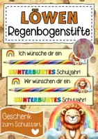 Vorschau - Anderer Materialtyp - Löwenklasse Willkommensgeschenk Regenbogenstift - Deckblatt