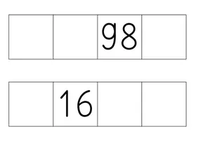 Vorschau - Präsentationen/Tafelbilder - Ausschnitte aus der Hundertertafel (Lege-/Tafelmaterial) - Seite 1