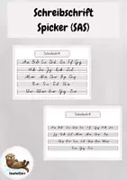 Vorschau - Anderer Materialtyp - Schreibschrift Spicker (SAS) - Deckblatt