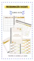 Vista previa - Para docentes: organización, planificación y formación - CUADERNO PROGRAMACIÓN PROFE 25-26 - Portada