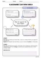 Vorschau - Klassenarbeiten - Klassenarbeit zum Thema Fabeln: Der Rabe und der Pfau (inkl. Musterlösung und Bewertungsvorschlag) - Seite 2