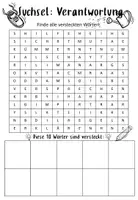 Vorschau - Arbeitsblätter - Suchsel Werte und Normen / Philosophie / Ethik - Seite 1