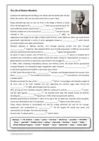 Vorschau - Arbeitsblätter - The Life of Nelson Mandela - Deckblatt