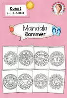 Vorschau - Mal- und Bastelvorlagen - Mandala Sommer Ausmalbilder | Kunst Klasse 1-4 - Deckblatt