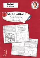 Vorschau - Stationenlernen - Mini-Faltheft Buchstabeneinführung – Druckschrift Buchstabe J (1. Klasse) - Deckblatt