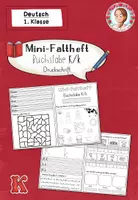 Vorschau - Stationenlernen - Mini-Faltheft Buchstabeneinführung – Druckschrift Buchstabe K (1. Klasse) - Deckblatt