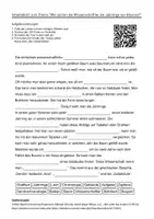 Vorschau - Arbeitsblätter - Arbeitsblätter zum Thema "Wie nutzen die Wissenschaftler die Jahrringe von Bäumen?" + Lösung & MP3 + - Deckblatt