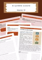 Vorschau - Arbeitsblätter - le système scolaire | Vergleich französisches und deutsches Schulsystem | Klasse 10 | Französisch - Deckblatt