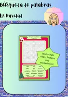 Vorschau - Arbeitsblätter - Búsqueda de palabras - la Navidad - Deckblatt