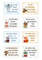 Vorschau - Lehrpläne/Lehrermaterial - Willkommensgeschenk zum Schulstart, Einschulungs-Paket für Kinder – Lesezeichen, Urkunden, Affirmationen, Stundenplan - Seite 1