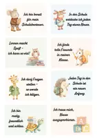 Vorschau - Anderer Materialtyp - Affirmationen für Kinder. Mutmachkarten für Kinder. Einschulung. Schulanfang. Begrüßungsgeschenk zur Einschulung - Seite 1