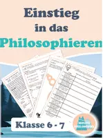 Vorschau - Arbeitsblätter - Einstieg ins Philosophieren / Philosophie / Klasse 5 6 7 - Deckblatt