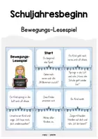 Vorschau - Spiele - Schuljahresbeginn - Bewegungs-Lesespiel (Zuhören und Beobachten) - Deckblatt