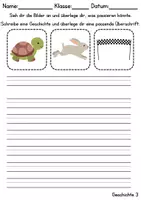 Vorschau - Unterrichtsreihen - Reizwortgeschichten Thema Tiere im Wald - DaZ/DaF, Deutsch (Geschichten schreiben) - Seite 3