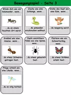 Vorschau - Spiele - Bewegungsspiel Thema Tiere im Wald - DaZ/DaF, Deutsch (Spielkarten) - Seite 3