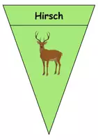 Vorschau - Spiele - Große Wimpel Tiere im Wald - Für Girlande oder Kette (Deko) - DaZ/DaF, Deutsch (Wortschatz) - Seite 2
