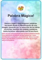 Vista previa - Hojas de trabajo - Palabra Mágica - página 1