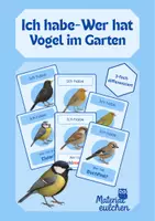 Vorschau - Spiele - Ich habe - Wer hat (Lesespiel) - Vögel im Garten - Deckblatt