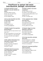 anteprima - Quiz - Pianificare le sezioni del testo (introduzione, dettagli, conclusione) - Quiz - Pagina 2