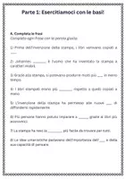 anteprima - Esercizi - L´invenzione della stampa e le nuove idee - Scheda di lavoro - Pagina 1