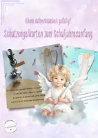 Vorschau - Bildkarten - Schutzengel-Karten zum Schulstart – liebevolle Mutmachkarten für Grundschule & weiterführende Schule - Deckblatt