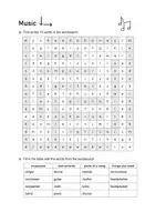 Vorschau - Arbeitsblätter - Music Word Search: Vocabulary (English) - Seite 2