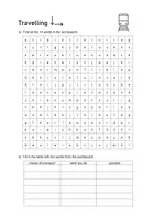 Vorschau - Arbeitsblätter - Travelling Word Search: Vocabulary (English) - Seite 1