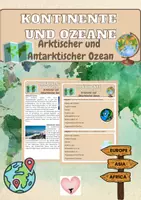 Vorschau - Arbeitsblätter - Kontinente - Deckblatt