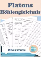 Vorschau - Arbeitsblätter - Platon Höhlengleichnis / Oberstufe - Deckblatt