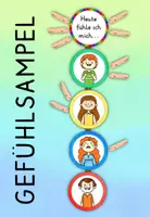 Vorschau - Arbeitsblätter - Gefühlsampel Bastelvorlage Grundschule - Gefühle erkennen - Seite 1