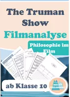 Vorschau - Arbeitsblätter - Truman Show / Filmanalyse / ab Klasse 10 / Oberstufe - Deckblatt