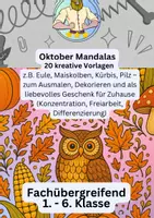 Vorschau - Mal- und Bastelvorlagen - Oktober Mandalas Herbst - Deckblatt