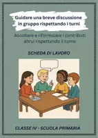 anteprima - Schede informative - Ascoltare e riformulare i contributi altrui rispettando il turno - SL - Pagina di copertina