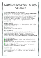 Vorschau - Mal- und Bastelvorlagen - Wassereis Geschenk Schulstart Grundschule Sek I - Seite 1