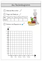 Vorschau - Arbeitsblätter - Säulendiagramme (Klasse 1-2): Arbeitsblätter #Favoriten - Seite 1