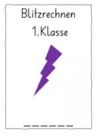 Vorschau - Stationenlernen - Blitzrechnenpass 1. Klasse (Zahlenbuch) - Deckblatt