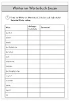Vorschau - Arbeitsblätter - Arbeitsblätter zur ersten Arbeit mit dem Wörterbuch (Niko) - Seite 2