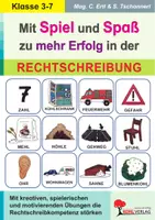 Vorschau - Arbeitsblätter - Mit Spiel und Spaß zu mehr Erfolg in der Rechtschreibung | Deutsch Förderschule Grundschule Sekundarstufe I Klasse 3–7 | Legasthenie, LRS, Rechtschreiben, Lotto, Domino, Diktat, Lösungen - Deckblatt