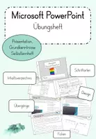 Vorschau - Unterrichtsreihen - Übungsheft Microsoft PowerPoint - Deckblatt