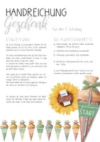 Vorschau - Mal- und Bastelvorlagen - Geschenk zum Schulanfang - Für Bleistift und Radiergummi - Seite 1