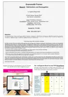 Vorschau - Arbeitsblätter - Grammatik-Trainer Band 2 Deklination und Konjugation | vier Fälle, Zeitformen, Konjunktiv, Aktiv Passiv, Steigerung | Deutsch Sekundarstufe I Förderschule Klasse 5-7 Lösungen - Seite 1