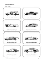 Vorschau - Arbeitsblätter - Colours: Crazy Cars - Deckblatt