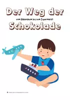 Vorschau - Stundenentwürfe - Der Weg von der Schokolade in den Supermarkt 🍫 - Deckblatt