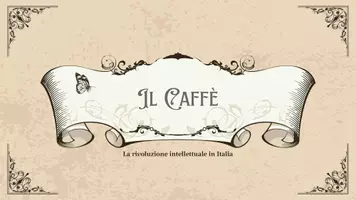 anteprima - Materiale interattivo - Il Caffè - Pagina di copertina