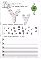 Vorschau - Arbeitsblätter - Buchstabe Y y / Buchstabeneinführung - Seite 2