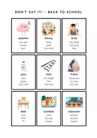 Vorschau - Arbeitsblätter - Don’t Say It! – Back to School Vocabulary – Speaking Game for ESL - Seite 2