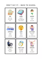 Vorschau - Arbeitsblätter - Don’t Say It! – Back to School Vocabulary – Speaking Game for ESL - Seite 3